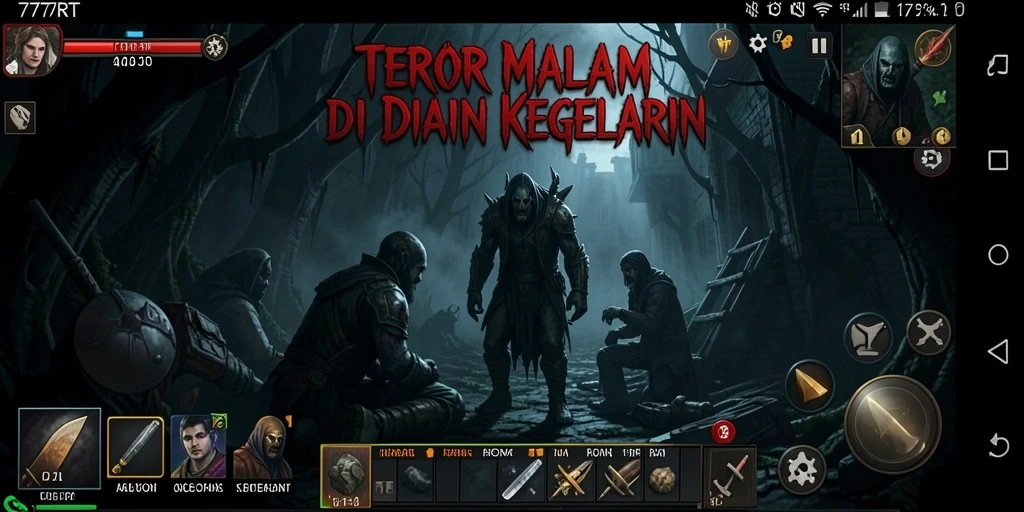 Tampilan gameplay yang mencekam dan menegangkan di 777RT.
