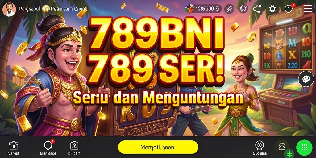 Screenshot gameplay 789BNI menampilkan gulungan slot yang menarik.