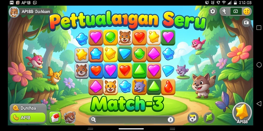 Gameplay menantang dengan kombinasi objek cerah di API88.