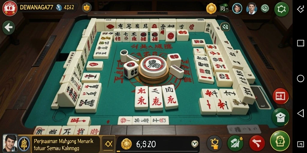 Screenshot DEWANAGA77 menampilkan gameplay Mahjong yang menarik dan menantang.