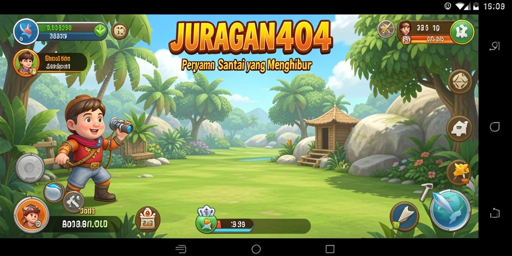 Screenshot gameplay JURAGAN404 yang penuh warna dan seru.