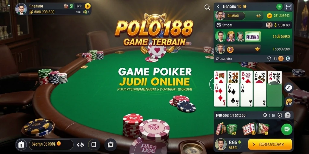 Screenshot gameplay POLO188 menampilkan aksi poker yang mendebarkan.