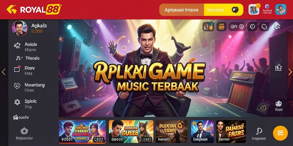 Tampilan gameplay seru dalam aplikasi ROYAL88 dengan efek visual menarik.