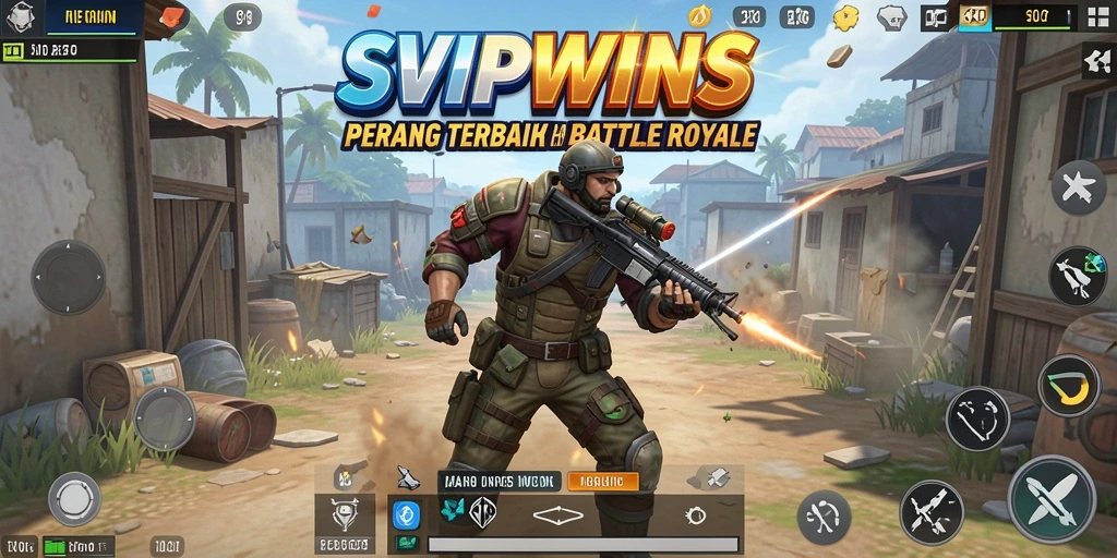 Tampilan menarik dari gameplay Battle Royale di SVIPWINS.
