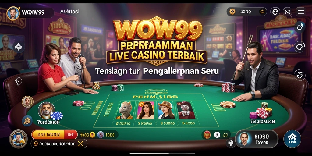 Gameplay seru dari aplikasi Live Casino WOW99.